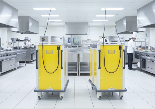 Xe đẩy thức ăn giữ nhiệt nóng - Happy cart Slimp